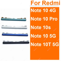 Volume Side Button For Xiaomi Redmi Note 10 10s 10T Pro 4G 5G Volume Button Power Side keys Repair Spare Parts