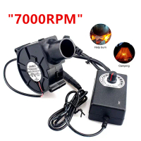 Peniup Udara Elektrik, DC 12V, Kipas Peniup Mudah Alih, Untuk Kalan, Peniup Kelajuan Boleh Laras, De