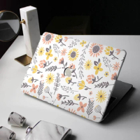 Flower Painting Hard Case for MacBook Air 13 MacBook Pro 13 16 15 Laptop Case Cover Coque For Macbook Air 13 A2337 Accessories