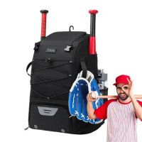 Bat Bags Baseball Youth Baseball Backpack Waterproof Softball Bag Baseball Backpack With Shoe Compartment &amp; Fence Hook For Youth