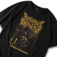 Kaos Death Metal / Baju Metal / T shirt Metal Posthumous Blasphemer – Exhumation Of Sacred Impunity 