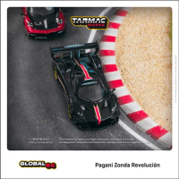 Tarmac Works 1:64 Pagani Zonda Revolución Nero Oro Black Diecast Model Car