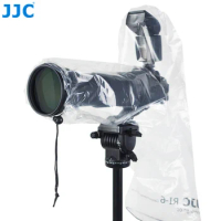 JJC 2 Pack 18" Long Camera Lens Rain Cover Raincoat with Flash Dust Sleeve Protector for Canon EOS R5 R6 Rp 5D 6D 7D 90D 80D 77D