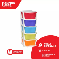 Maspion Plastics Maspion Laci/Lemari Pakaian Susun 5 - Tower Container S5