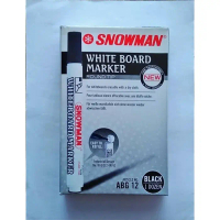 SPIDOL WHITEBOARD SNOWMAN ABG12 ISI 12 PCS - ABG 12 HITAM