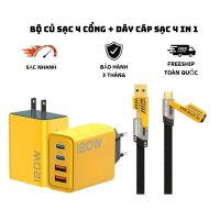 Bộ sạc nhanh 120W PD USB Type-C,Củ sạc nhanh 3.1A 4 cổng,Bộ chuyển đổi Sạc 3.0 cho điện thoại,samsun