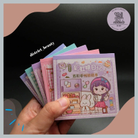 BUKU STIKER SENMU MINI YD-FXTZ notebook sticker cute girl cewek lucu