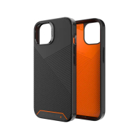 【Gear4】iPhone 13 6.1吋 D3O Denali 迪納利-抗菌頂級軍規5米防摔保護殼(黑橘條紋)