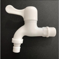 Kran Taman PVC 1/2 Inch Kran Air Plastik Putih Tanaman