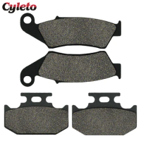 Cyleto Motorcycle Front or Rear Brake Pads for Suzuki DR 350 DR350 1997-1999 DR650 DR 6501996-2016 RMX250 RMX 250 1996-1998