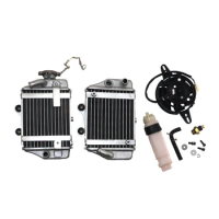 Radiator Water cooling engine &amp; fan for Xmotos Apollo Motorcycle ATV Zongshen Loncin Lifan 150cc 200cc 250cc engine Accessories