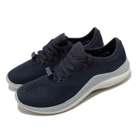 Crocs 休閒鞋 Literide 360 Pacer W 女鞋 深藍 鞋帶款 支撐 舒適 基本款(2067054TA)