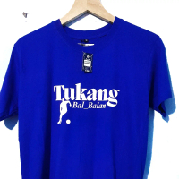 kaos cottom 24S dengan bertuliskan Tukang Bal_balan cocok untuk cowo yang suka main sikulit bundar L