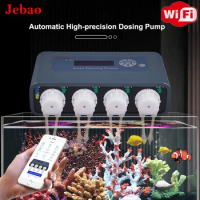 JEBAO Jecod Coral Cylinder Automatic Titration Pump Peristaltic Pump Auto Dosing Timing Pumps DOSER2.4 DP3S DP3 DP4 Fish Tank