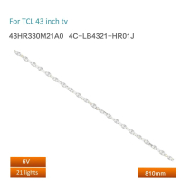 แถบไฟ LED แบบแบ็คไลท์ รุ่นใหม่ 1 ชิ้น สำหรับ TCL (รุ่น 43L8F, 43G60, 43F9F, 43A820, 43HR330M21A0, 4C