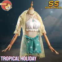 Tropical Holiday Cosplay Costume Identity V Enchantress Cosplay Tropical Holiday Costume and Cosplay Wig CoCos-SS
