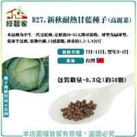 【綠藝家】B27.新秋耐熱甘藍種子(高麗菜) 0.3克(約50顆)