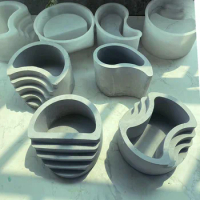 3d Flower Pot Drip Mold Diy Taiji Round Staircase Flower Pot Cement Succulent Flower Pot Vase Mould Silicone Molds Concrete
