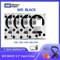 Western Digital WD4003FZEX 1TB 2TB 3TB 4TB 6TB desktop computer black disk 6 Gb/s 64MB Cache, 3.5-Inch Desktop Hard Disk Drive