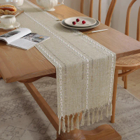 Cross-border foreign trade supply of American-style table runners, cotton-linen tablecloths, handmad