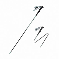 【Naturehike】輕風EXT碳纖維四節折疊登山杖 110cm/120cm D020-Z 單支(台灣總代理公司貨)