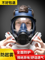防毒面具全面罩噴漆打磨防護全臉專用頭罩防塵防護面罩毒氣罩防煙