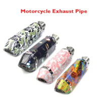 Exhaust 38-51MM Modified Motorcycle Exhaust Pipe Muffler Moto Escape Universal Fit for r6 cb650f cbr500 Motorcycle ATV Scooter