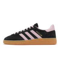 adidas 休閒鞋 Handball Spezial W 女鞋 黑 粉 麂皮 生膠底 復古 德訓鞋 愛迪達 IE5897