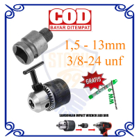 adaptor impact wrench 13mm keyless sambungan kepala bor impact sanou