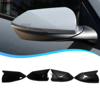 For Hyundai Elantra Avante CN7 2021 2022 Ox Horn Wing Rear view Mirror Cover Trim Caps Carbon Fiber Exterior Accessories
