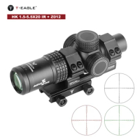 MARCH HK1.5-5.5x20IR Tactical Rifle Scope Adjustable Airsoft Riflescope For Hunting Compact Shooting PCP Airgun Optics Sight
