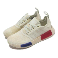 adidas 休閒鞋 NMD_R1 男鞋 女鞋 奶油白 藍紅 經典 緩震 支撐 襪套式 HQ4451