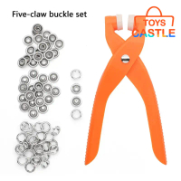 [Pemasangan gesper] [Fast Shipping] Snap Button Kit With Hand Pressure Pliers Snaps Metal Snaps For 