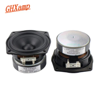 GHXAMP 3.5 inch 90mm Speaker Midrange Woofer Full range Hifi Horn Mid-bass Composite Cone Rubber edge 6OHM 20W 2PCS