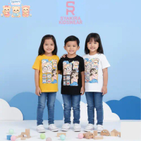 Syakira Kids Baju Anak / T-shirt Anak / Kaos Anak Laki - Laki dan Perempuan 1 - 10 Tahun Doraemon: S