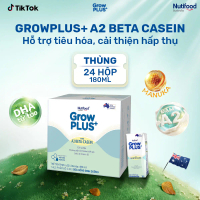 Thùng 24 Hộp Sữa uống dinh dưỡng GrowPLUS+ A2 Beta-casein (24 x 180ml)