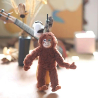 Plush Pendant Kartun Gorilla Mainan Plush Gorilla Kartun Plush Stuffed Haiwan Chimpanzees Monkey Pen