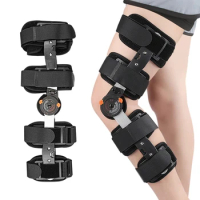 Knee Support Knee Brace with Folding Support Knee Brace Adjustable Knee Support with Hinged Leg Stabilisation Unisex