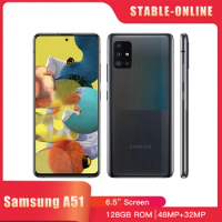 Original Samsung Galaxy A51 A515F/DS 4G Mobile Phone Dual SIM NFC 6.5" 4GB+128GB 45MP+8MP+5MP+32MP Octa-Core Android SmartPhone