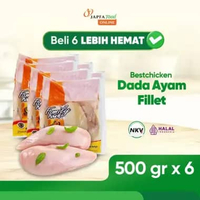 Bestchicken Dada Ayam Fillet - Dada Ayam Boneless Tanpa Kulit 500 gr - Isi 6 pack