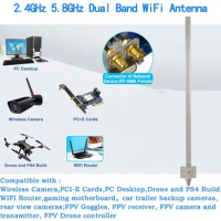 WiFi Antenna Dual Band 2.4ghz 5.1 to 5.8 GHz Frequency Omni-Directional antenna Bandrocket M5 huawei zte wavlink comfast wifi