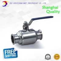 3/4" DN15 sanitary stainless steel ball valve,2 way 316 quick-installed/food grade manualball valve_handle straight way valve