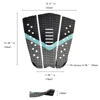 EVA Surfboard Traction Pads Grip Surf Tail Pad Applies Surfboards Shortboards Longboards Skimboard Non-Slip SUP Deck Foot Pads