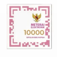 eMaterai 10000 asli meterai elektronik resmi peruri kantor pos