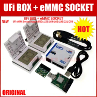 2023 NEW Original UFI Box/UFi Socket Support FBGA 153/169/162/186/221/ 254 for EMMC Service Tool , repair, resize, format