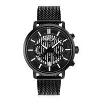 Kenneth Cole 紐約時尚冷都騎士腕錶-黑(KC50572003)-42mm