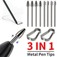 For Samsung Galaxy Tab S7 S8 S9+ S23 Note20 Wear Resistant Metal Replacement Pencil Nib Titanium Alloy Touch Stylus S Pen Tips