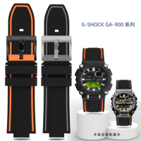 For Casio G-SHOCK Silicone Watch Strap for GA-900 GA900 Modified Watchband Waterproof Sports Rubber GA 900 Watch Chain 16mm