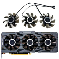 NEW 1SET CF-12815S RTX 2080 SUPER GPU Fan，For INNO3D RTX 2070 Super、RTX 2080 TI、2080 Super、2080 Gaming OC Video card cooling fan