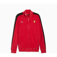 Jaket Casual Ferrari T7 Jacket Rosso Corsa 632754 02, Ukuran M
